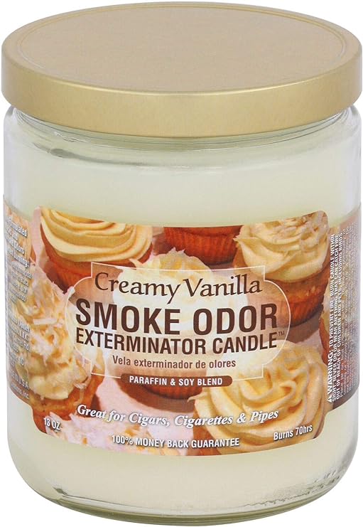 Smoke Odor Exterminator Candle – Creamy Vanilla